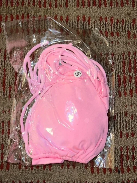 Pink Triangle String Bikini Set - Picture 2 of 2